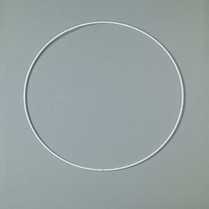 Inel metalic alb, capcana de vise, 20 cm