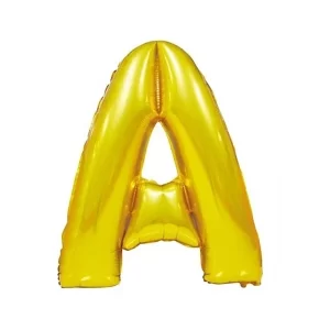 Baloane folie 16' (41 cm) aurii litera A