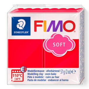 FIMO Soft 57 g, rosu indian